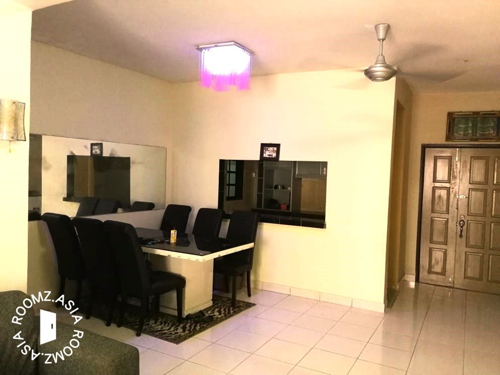 3 bedroom apartment for rent in Melur Apartment, Sentul