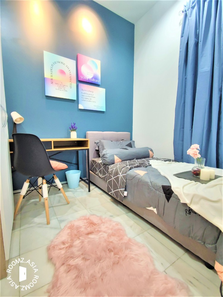🔥3min walk to LRT/KTM & Sunway Putra Mall, FUlly Furnished AC Room🔥 Villa Putra Condominium