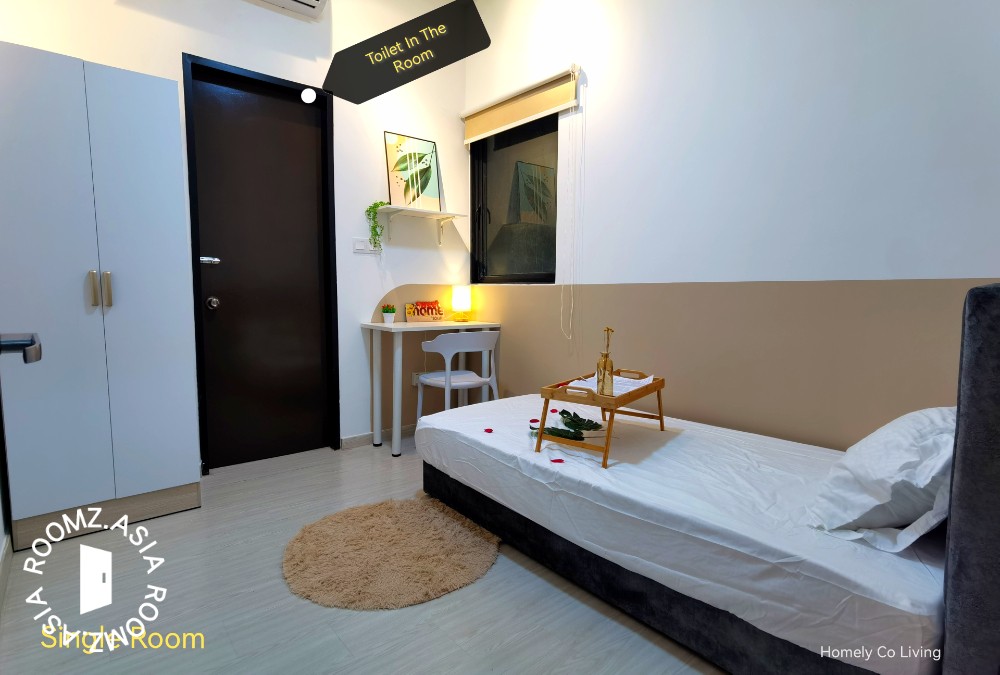 Premium💥Brand New Fully Furnished Single Room. 5mins to Walking to LRT & Pavillion Bukit Jalil