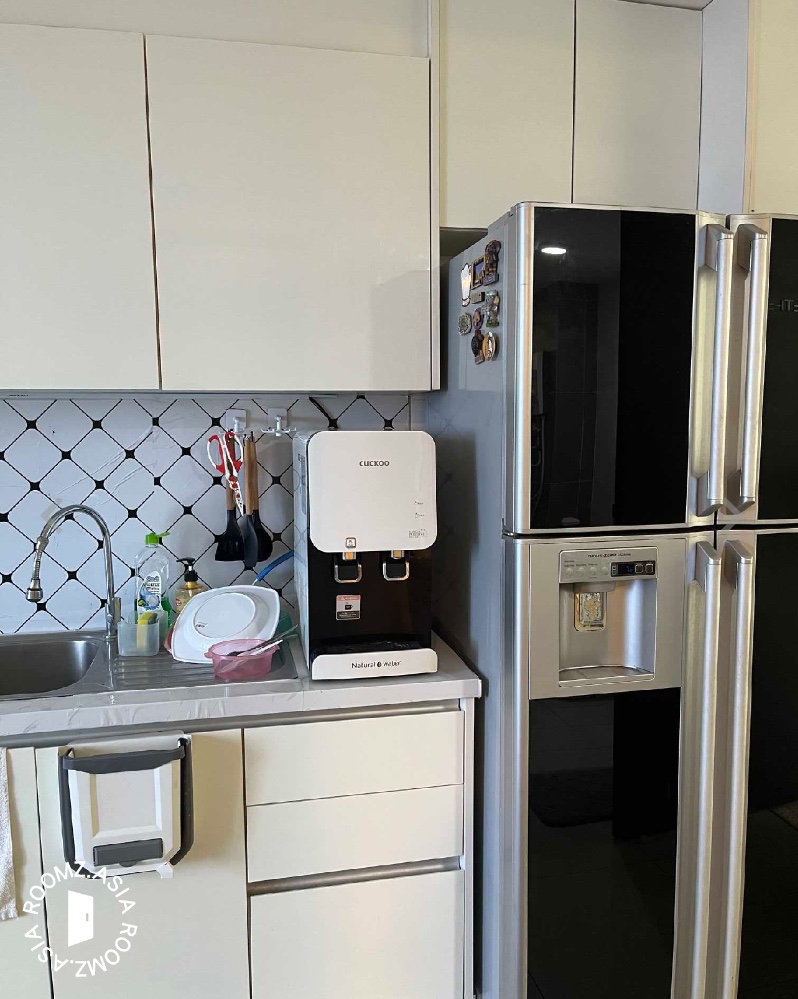 Looking for a happy, great tenant to make this cute and place home! A condo common room with a private bathroom for the tenant's own use. Fully furnished with a Queen sized bed, ceiling fan, aircon, wardrobe with mirror, study table with chair, televisi