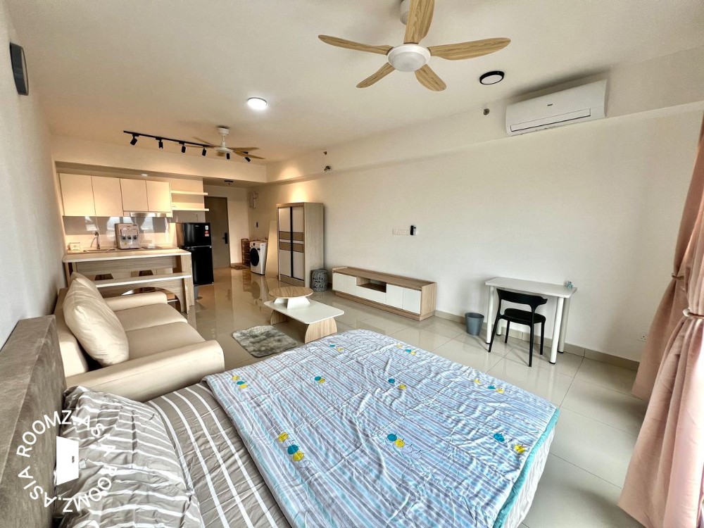 Studio Queen Bedroom Brand New Minimalist Furnished - Tulip Residence Denai Alam