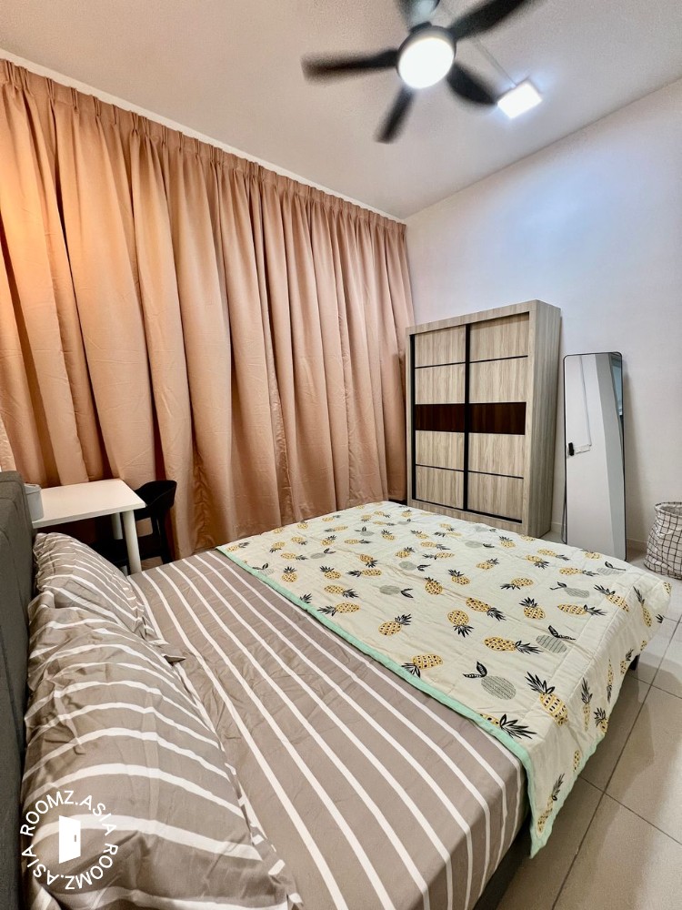 (KEYLESS) Smart Lock Master Room for Rent at Nadayu 801 @ Subang Bestari with Private 🛁Bathroom @ MIXED UNIT