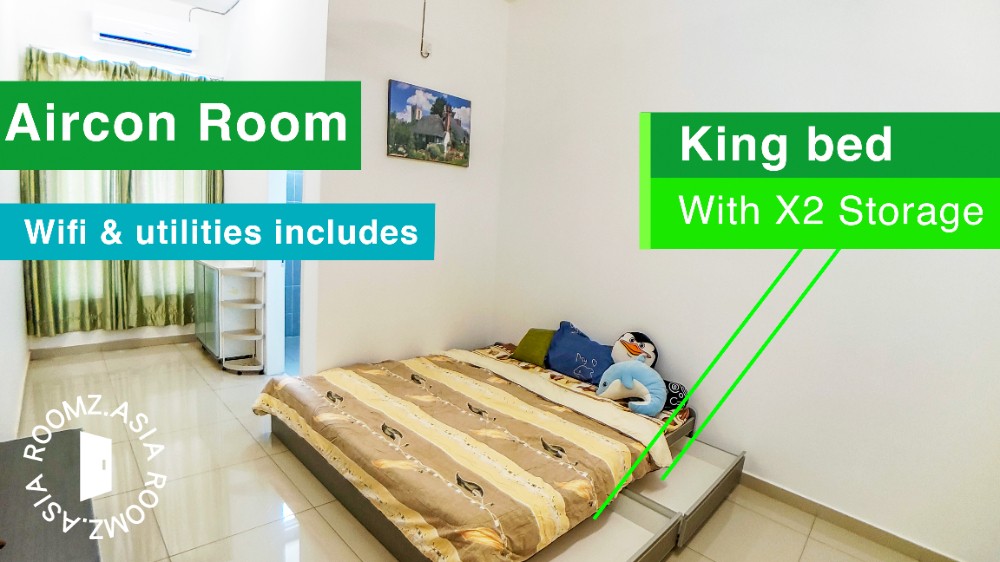 Female Chinese Middle aricon room for rent at with private 🛁bathroom prefer 👩female