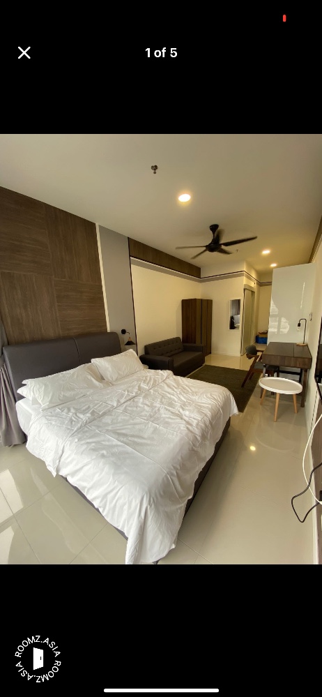 Studio room for rent at The Z Residence Bukit Jalil with private 🛁bathroom
