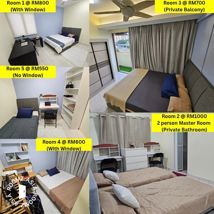 Single room for rent at Palm Spring Kota Damansara strictly 👩female only