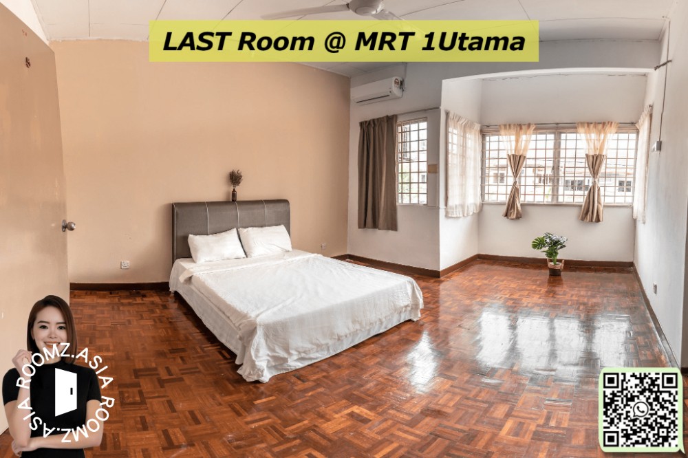 🚅 LAST Muji Master room @ MRT 1Utama PJ, USJ, Subang, Damansara🆓⚡🧹